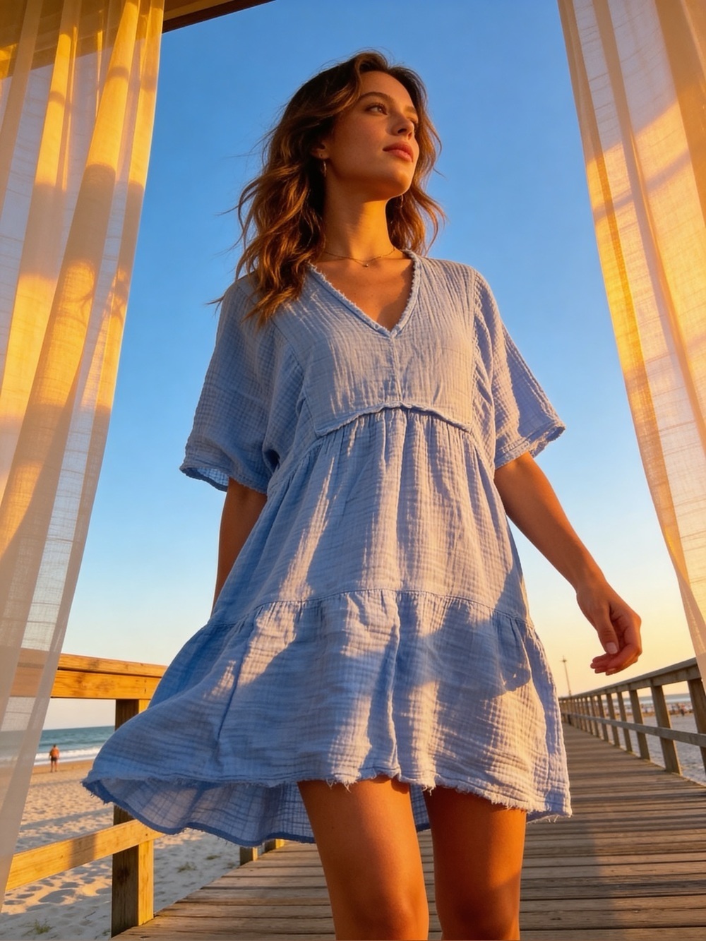 Anthropologie Stark Beach cover-up dress size small